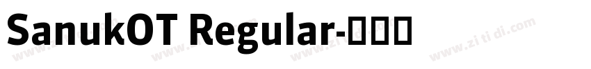 SanukOT Regular字体转换